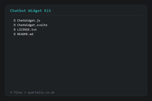 Embeddable Chatbot Widget