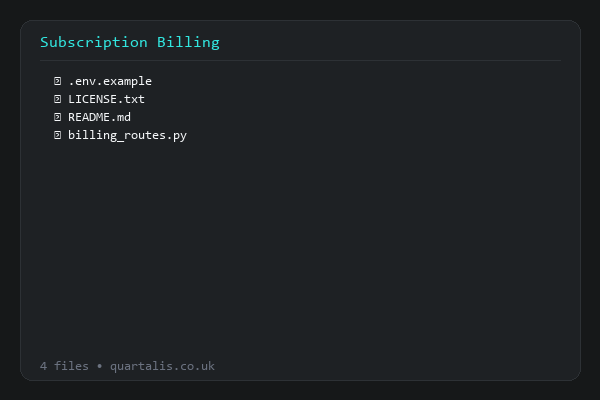 Subscription Billing System