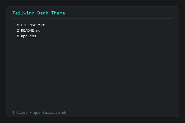 Tailwind v4 Dark Theme System
