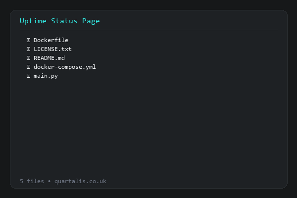 Self-Hosted Status Page