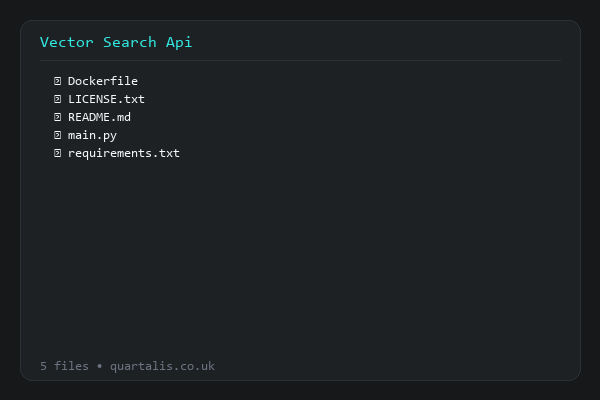 Vector Search API Template
